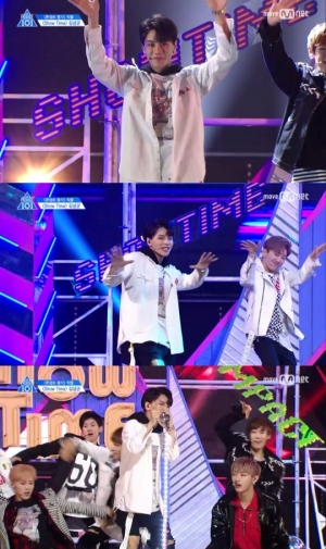 ['프듀101' 직캠 분석②] 김상균·윤지성·이우진, 매력 발산 '쇼타임'