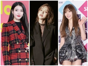 [2017 女솔로 전성시대①] 아이유·헤이즈·태연, 음원차트 휩쓴 女風