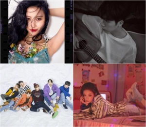 '엠카운트다운' 선미X우영, 컴백 무대 최초 공개...'프듀' 출신 청하·JBJ 컴백