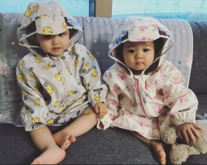 한그루, 두 살 쌍둥이 공개 &#39;귀여운 우비 남매&#39;