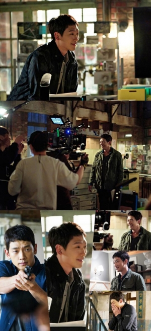 '스케치' 정지훈, 열혈 형사의 반전 매력...해맑은 미소