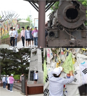 '1박 2일' 6人, 민간인 통제선 넘다...붉어진 눈시울