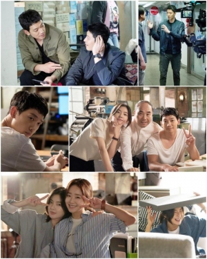 &#39;스케치&#39; 정지훈X이동건X이선빈, 현장서 웃음꽃 만발...비하인드컷 大방출