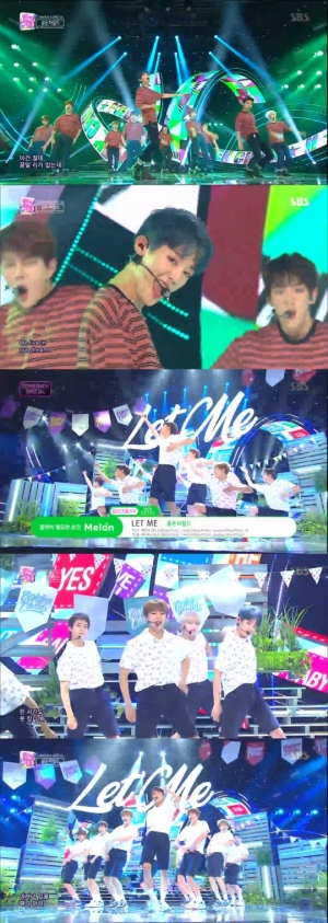 &#39;인기가요&#39; 골든 차일드, 무더위 날려버린 소년들의 청량美