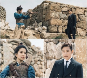 '미스터 션샤인' 이병헌X김태리, 총포연습장서 다시 만나다 '일촉즉발'