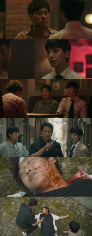 &#39;라이프 온 마스&#39; 피투성이 된 오대환...위기에 빠진 복고 수사팀