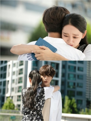 '서른이지만' 신혜선X양세종, 육교 위 기습 포옹 '심쿵'