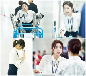 ‘여우각시별’ 채수빈, 사고뭉치 공항 신입으로 변신...‘우왕좌왕’ 현장 공개