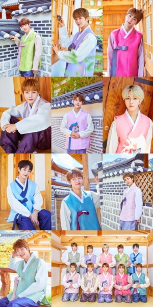 골든차일드, 10人10色 한복 자태 &#34;풍요롭고 즐거운 한가위 되세요&#34;