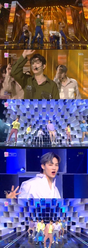 &#39;인기가요&#39; 갓세븐, 가을남자의 달콤한 사랑 노래