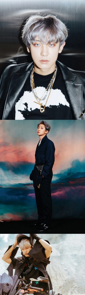&#39;컴백&#39; 엑소 찬열, 시선 강탈하는 독보적 아우라 &#39;몽환+신비&#39;