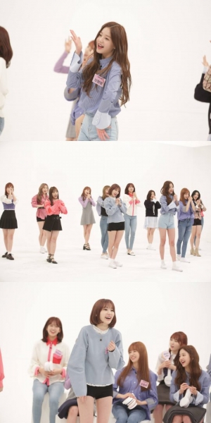 &#39;주간아이돌&#39; 아이즈원, &#39;내꼬해♡&#39; 애교송에 활짝 열린 유세윤 지갑