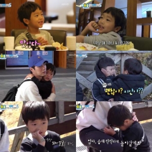 '슈돌' 백두산 등반에도 씩씩하던 승재, 엄마 전화에 &#39;폭풍 눈물&#39;