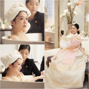 '황후의 품격' 장나라, '목욕재계' 현장 포착…꽃단장 황후 변신