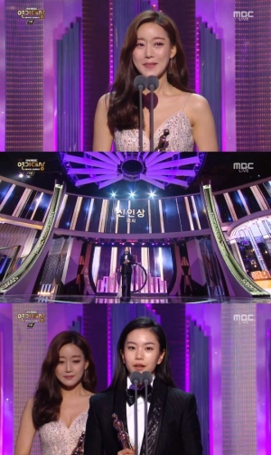 [2018 MBC 연기대상] 오승아·이설 여자신인상 수상...오승아 “레인보우 때도 받지 못한 멋진 상”