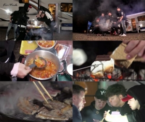 '댕댕트립' 로버트 할리 가족, 미국 캠핑카 여행서 침샘 폭발 쿡방