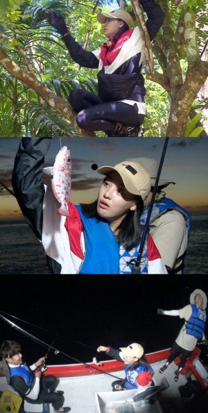 “나 봉 탔던 여자야”...'정글의 법칙' 이주연, 나무타기는 기본...낚시까지 정복
