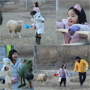 '1박 2일' 차태현 딸 태은-수진, '양떼소녀 차차' 등극...깜찍 비주얼에 '심쿵'
