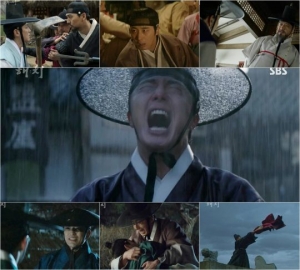'해치' 정일우, 김갑수·노영학·이필모 죽음에 충격...폭우 속 오열