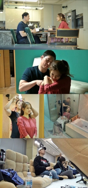 '동상이몽2' 라이머, 아픈 안현모 위해 머리 감겨주기 도전