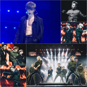 '뮤직뱅크 인 홍콩' 몬스타엑스, '하트비트' 상남자 매력...복근 공개 원호 '숨멎'