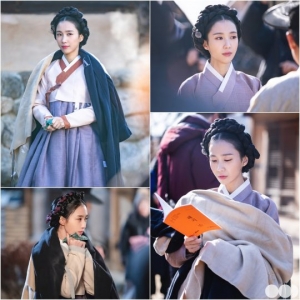 '해치' 박지연, 진지+발랄 오가는 비하인드 공개...초홍의 색다른 매력