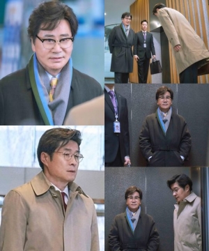 '더 뱅커' 김상중X유동근, 파헤치는 감사와 지키려는 은행장 사이 '팽팽한 긴장'