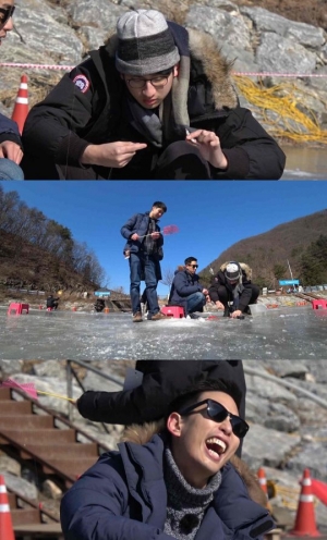 '어서와 한국은' 태국 4인방, 첫 빙어낚시 도전...“빙어 대신 바지 낚시네”