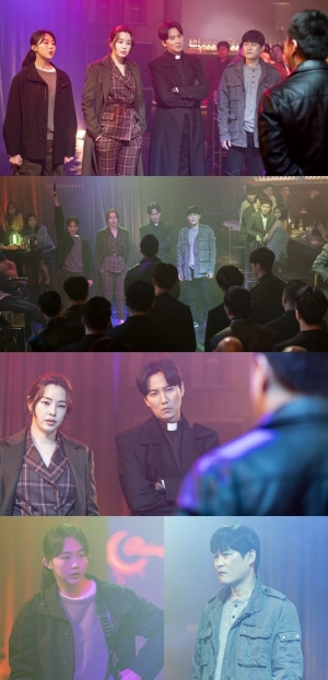 '열혈사제' 이하늬 합세한 4인방, 클럽 '라이징문' 급습...“카르텔 악당들 기다려라”