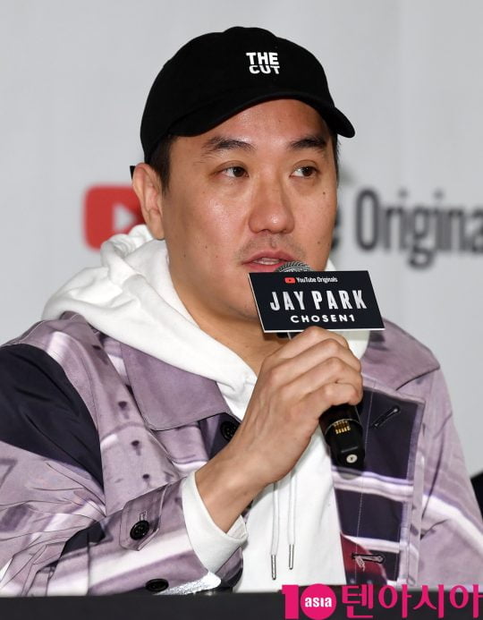 루크 초이 감독이 25일 오후 서울 소공동 롯데호텔서울에서 열린 유튜브 오리지널 ‘Jay Park: Chosen1(제이팍: 쵸즌원)’ 기자간담회에 참석하고 있다.