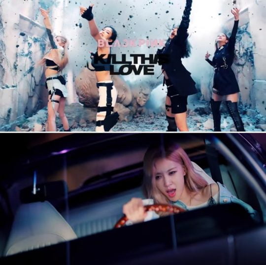 블랙핑크의 ‘킬 디스 러브(KILL THIS LOVE)’ 뮤직비디오 장면