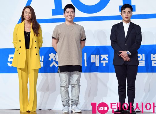 [TEN PHOTO]배윤정-권재승-최영준 &#39;프듀101 댄스트레이너&#39;