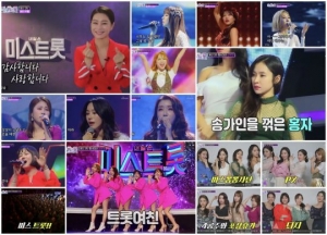 '미스트롯' 역대 종편 예능 최고 시청률 11.2%...김양 탈락·송가인 기사회생