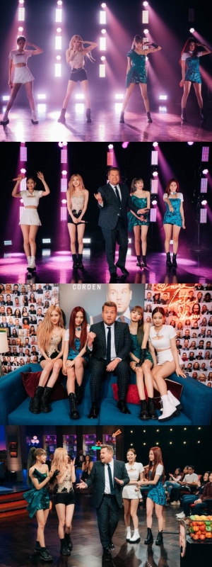 블랙핑크, 美 '제임스 코든쇼' 출연...K팝 걸그룹 최초