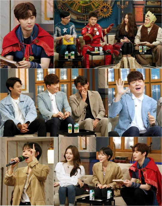 ‘해피투게더4’ 고준, 김형묵, 정은우, 서유리, 박진주, 뉴이스트 민현 / 사진제공=KBS