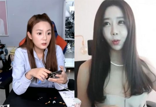 BJ 강은비(왼쪽), 하나경. /인터넷방송 캡처