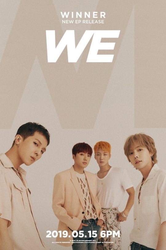그룹 위너의 새 앨범 ‘WE’ 티저 포스터/사진= YG엔터테인먼트 제공