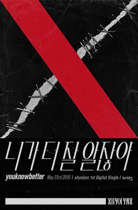 가수 효린 ‘xhyolynx’ 프로젝트 싱글 ‘니가 더 잘 알잖아’ 포스터 / 사진제공=브리지