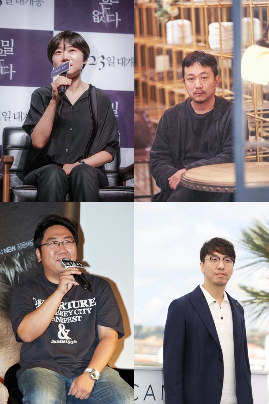 제18회 미쟝센 단편영화제 집행위원단으로 선정된 이경미 감독(왼쪽부터 시계방향으로), 장재현 감독, 윤종빈 감독, 권혁재 감독/사진제공=제18회 미쟝센 단편영화제