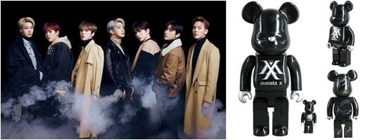 그룹 몬스타엑스X베어브릭./ 사진제공=스타쉽 엔터테인먼트