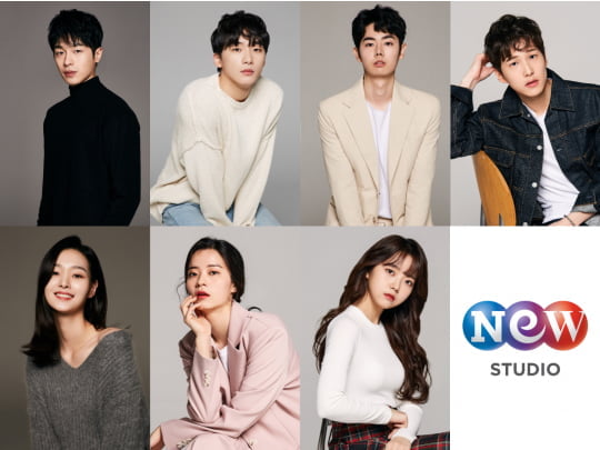신인배우 권혁(왼쪽 위부터 시계방향), 박성준, 김정우, 안세원, 정선경, 이소영, 도은비/사진제공=스튜디오앤뉴