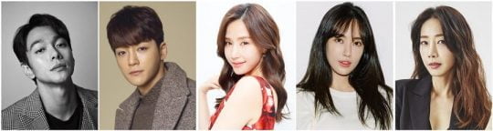 이규한(왼쪽부터), 김진우, 공현주, 김윤서, 오승은/사진제공=각 소속사