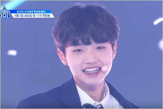‘프듀X’ 첫 단체곡 ‘_지마’의 센터에 선 손동표.