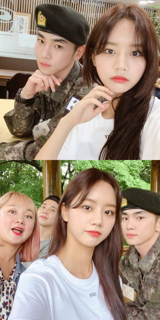 가수 키의 면회를 간 박나래와 혜리/사진=박나래, 혜리 SNS