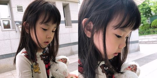 "하원 길 산책"...유진♥기태영 딸 로희, 폭풍 성장 근황