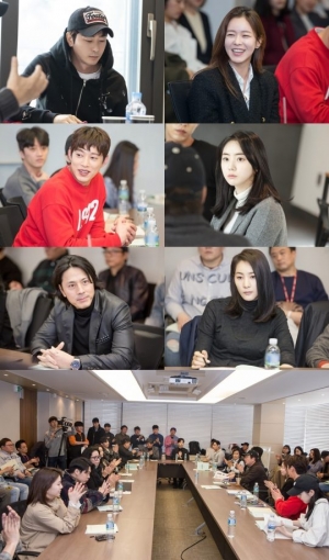 강지환X경수진X송원석X박세완 '조선생존기', 열혈 대본 리딩 현장 공개