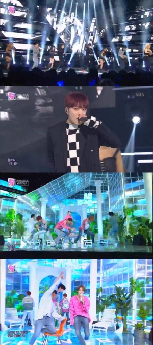 '인기가요' 위너, 사이다처럼 청량감 가득한 무대