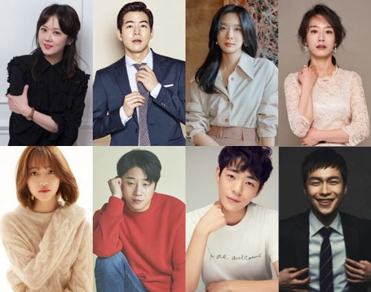 ‘VIP’에 출연하는 배우 장나라(왼쪽 위부터 차례로), 이상윤, 이청아, 곽선영, 표예진, 정준원, 신재하, 이재원. /사진제공=SBS