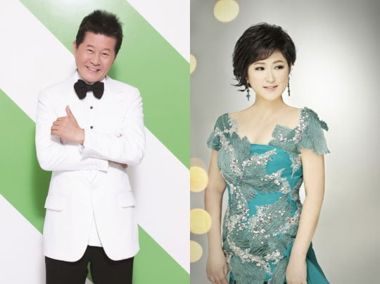 가수 태진아(왼쪽), 김용임. / 제공=KNN