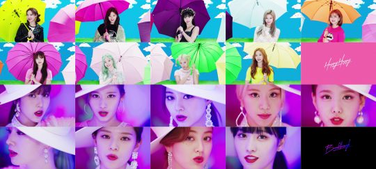 그룹 트와이스의 ‘HAPPY HAPPY’ ‘Breakthrough’ 뮤직비디오 / 사진제공=JYP엔터테인먼트